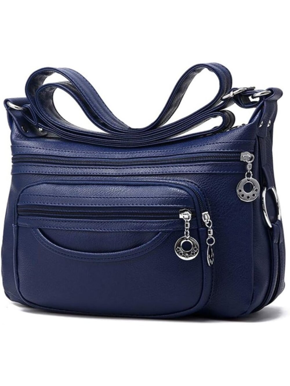 Stylish Lightweight Leather Crossbody Bag with Pockets - Perfect Shoulder Purse